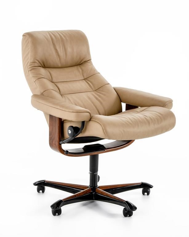 Stressless by Ekornes Home Office 1255096 Sandy Brown Opal Office Chair